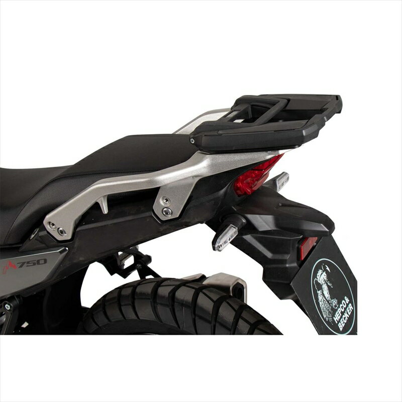 バイクパーツHEPCO&BECKER(ヘプコアンドベッカー) トップケースキャリア イージーラック 純正キャリア流用タイプ ブラック 6629539 01 014550255912222XL750 Transalp 23-25