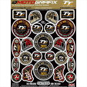 バイクパーツ アクセサリーモトグラフィックス Black 3D Gel Badge KitMT-IOMTTBS23K 4580779600619Isle Of Man TT Races2023 MT-IOMTTBS23K