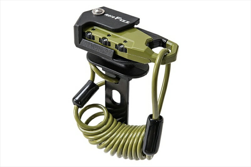 【5日前後で発送】 ヘルメット モトフィズ ヘルメット用ワイヤーロック コイル オリーブ MF-4762 4510819106290 取寄品