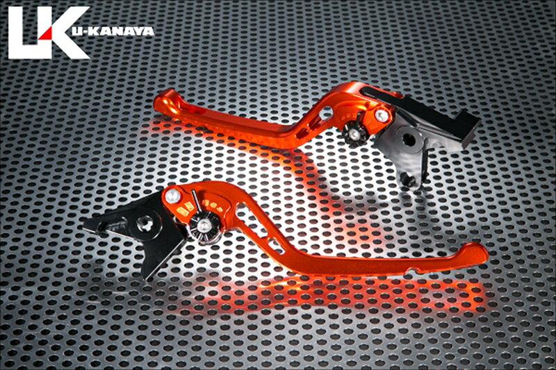 バイクパーツ ハンドルユーカナヤ レバーセット GPタイプ/ロング OR/TIKA082-086-0508 4550255977863ZX-4R SE/ZX-4RR