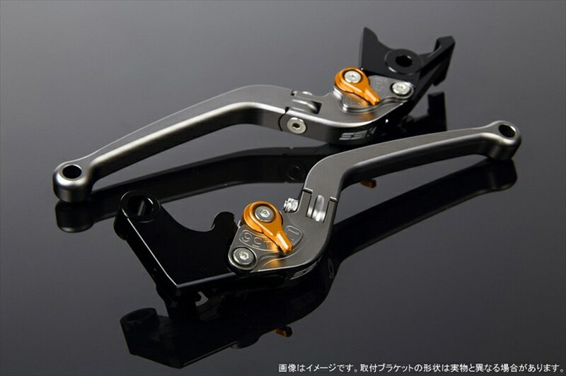 【5日前後で発送】 ハンドル エスエスケイ スピードラ アジャストレバー スタンダード可倒式 Mチタン/Mゴールド MT-01 04-09 VMAX1700 09-13 LVAM043TM-GD 4589995087365 取寄品