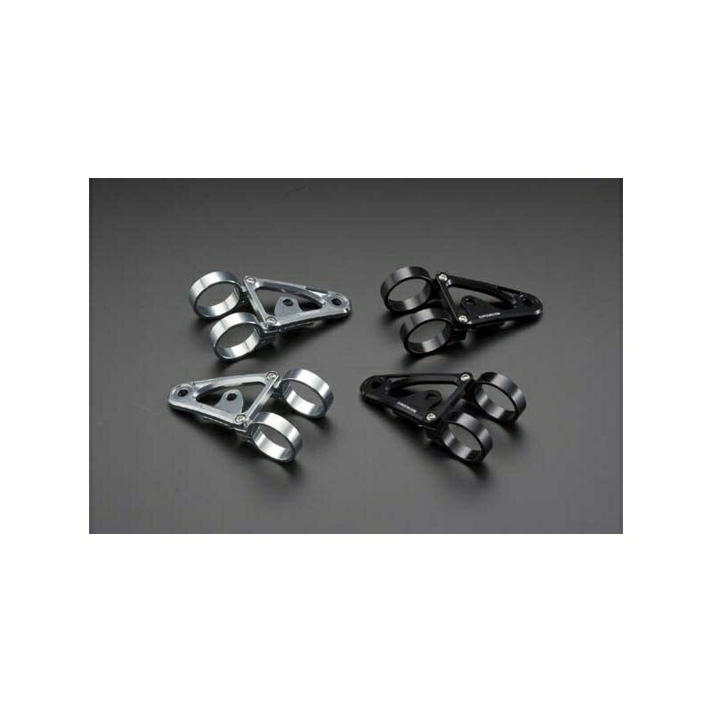 バイクパーツ 電装系ケイファクトリー ヘッドライトステー メタリックシルバー アルミ000IZDG001N 4582215511916