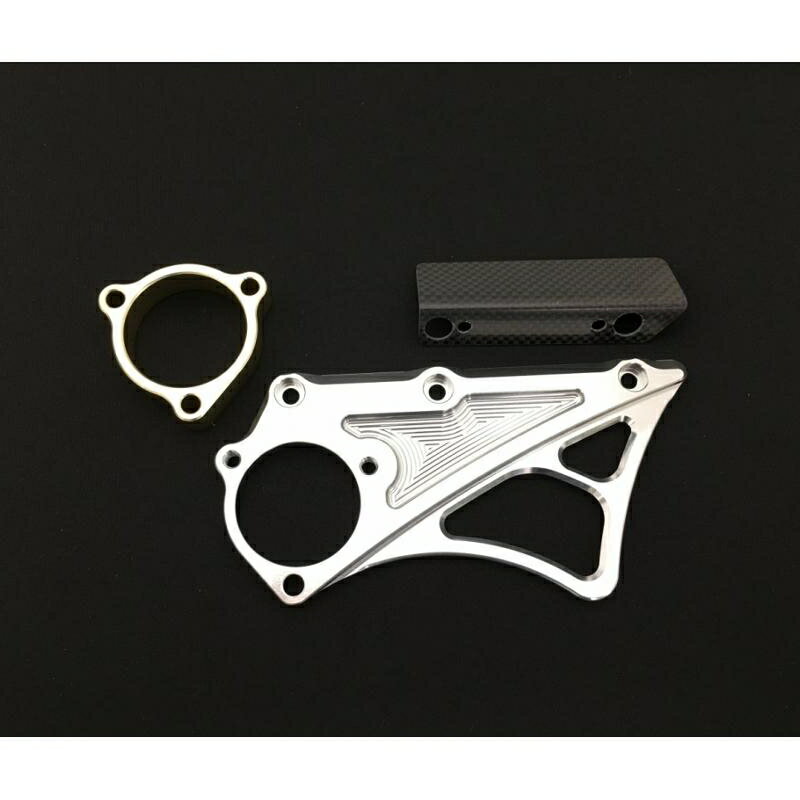 バイクパーツ 駆動系ケイファクトリー フロントスプロケットカバー メタリックSLV 112FZAQ002N 4582215492772