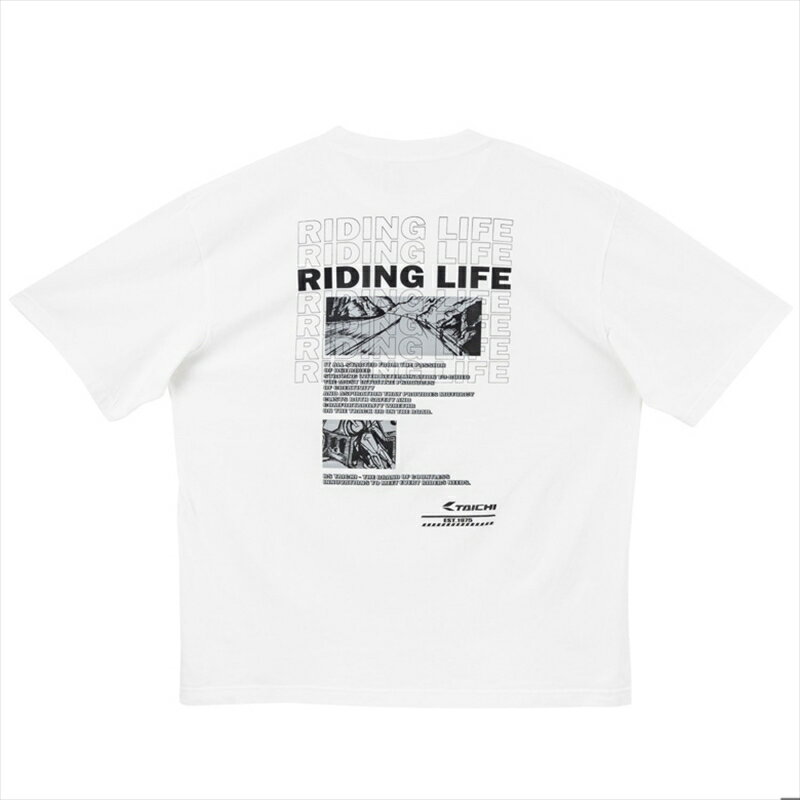 バイクパーツ トレーナー Tシャツ シャツ ウェアアールエスタイチ STREET COMIC OVER SIZE T-SHIRT WHT #LRSU114WH01L 4997035102655