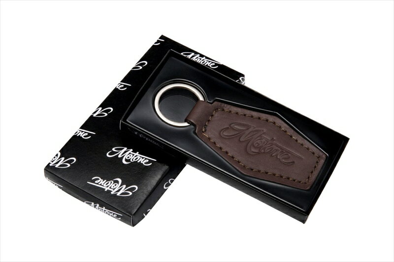 【5日前後で発送】バイクパーツMOTONE CUSTOMS(モートーン) レザーキーホルダーKEYFOB14550255833237