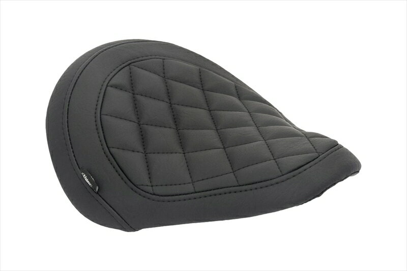 バイクパーツMOTONE CUSTOMS(モートーン) シート KING COBRA ダイヤモンドステッチ ブラックMSM0304550255838461