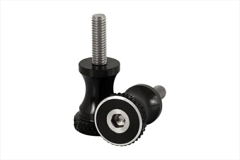 【5日前後で発送】バイクパーツMOTONE CUSTOMS(モートーン) シートボルト 28mm アルミ ブラックOTS002B4550255852207