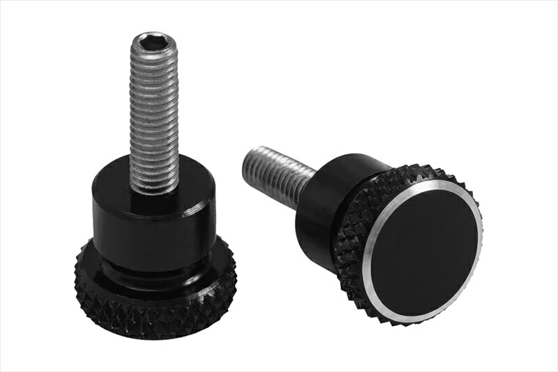 バイクパーツMOTONE CUSTOMS(モートーン) サイドカバーボルト アルミ ブラックOTS006B4550255852252