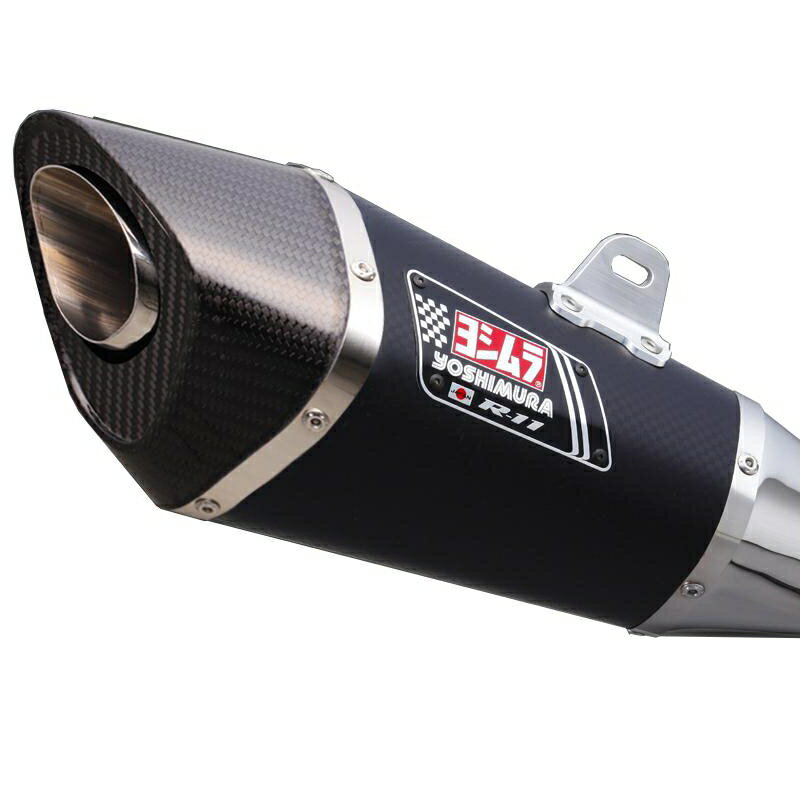 バイクパーツ マフラーヨシムラ S/O R-11サイクロンカーボンエンド SM110-196-5E20 4571463830177GSX-S1000/F 15-20