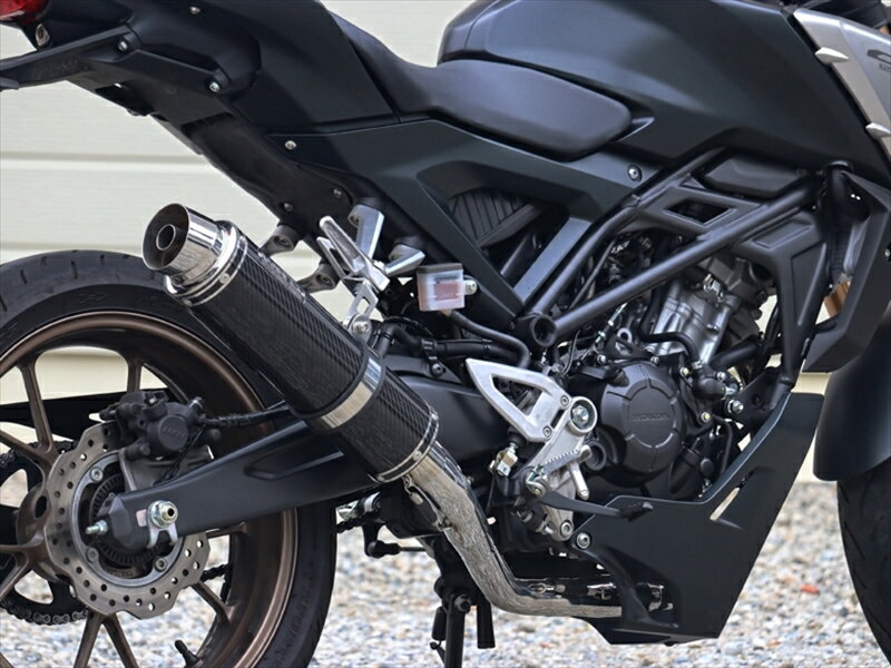 バイクパーツ マフラーダブルアールズ フルEX ラウンド・カーボンサイレンサー CB125R 21- 8BJ-JC91 SC1110JM 4582734412862