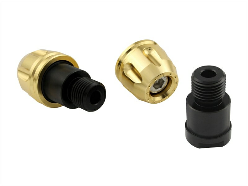 【5日前後で発送】 バイクパーツ ハンドルポッシュフェイス リボルバーエンド ヤマハ純正ハンドルM16タイプ シャンパンゴールド032089-12 4945716176204