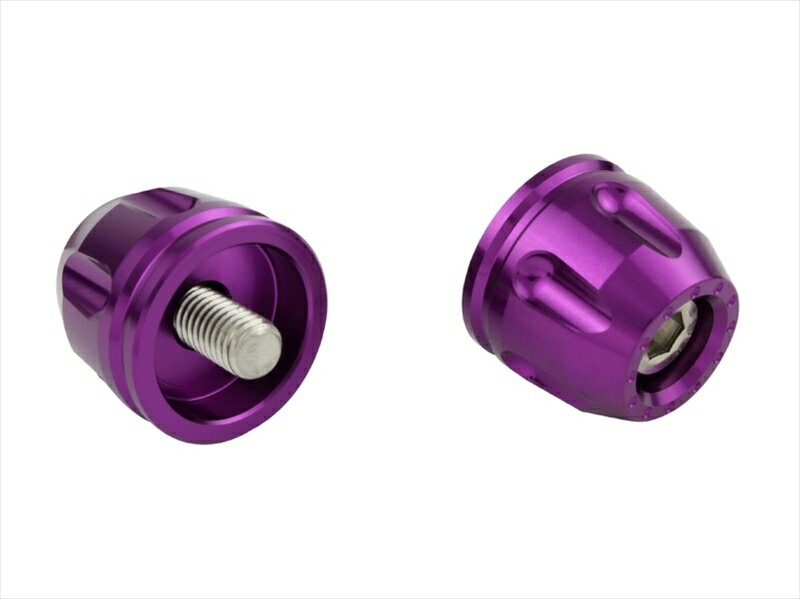 【5日前後で発送】 バイクパーツ ハンドルポッシュフェイス リボルバーエンド カワサキ純正ハンドルM8タイプ ブルーベリー032178-05 4945716176396