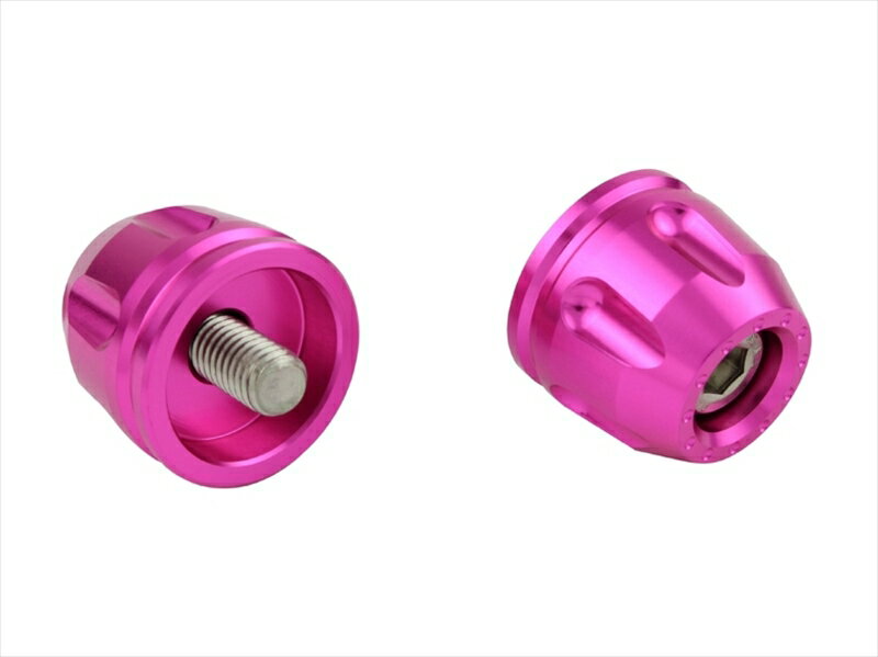 【5日前後で発送】 バイクパーツ ハンドルポッシュフェイス リボルバーエンド カワサキ純正ハンドルM8タイプ ピンク032178-32 4945716176457