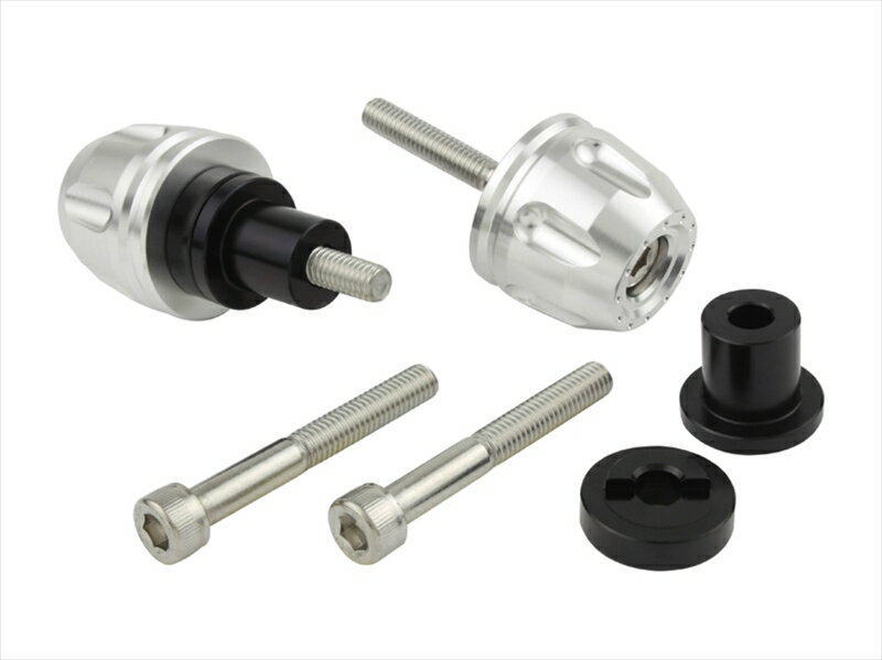 【5日前後で発送】 バイクパーツ ハンドルポッシュフェイス リボルバーエンド カワサキ純正ハンドルM6タイプ シルバー032189-03 4945716176488