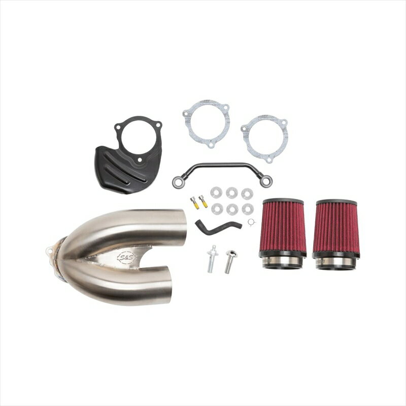 バイクパーツエスアンドエスサイクル S＆S チューンドインダクション エアクリーナーキット ステンレス ミルウォーキーエイト 17-23170-0565A 4550255666507
