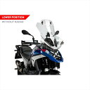 バイクパーツ 外装プーチ ツーリングスクリーン バイザー付 ACC/レーダー無モデル対応 クリア21841W 4571414850179R1300GS 23-2...