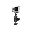 バイクパーツ 電子機器類ラムマウント GoProマウント&ベースマウントセット ショートアーム 1インチボールRAP-B-GOP2-A-GOP1U 4550255151492RAP-B-GOP2-A-GOP1U
