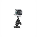 バイクパーツ 電子機器類ラムマウント GoProマウント&ラウンドベースセット ショートアーム 1インチボールRAM-B-138-A-GOP1U 4550255...