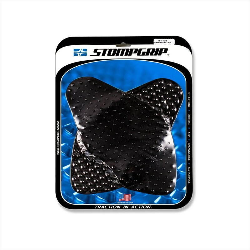 バイクパーツ 外装ストンプグリップ トラクションパッドタンクキット BLK 55-10-0124B 4548916963249VOLCANO MONSTER 14-19
