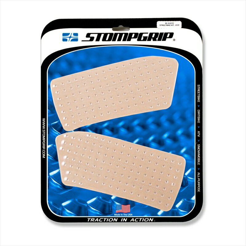 バイクパーツSTOMPGRIP(ストンプグリップ) トラクションパッドタンクキット クリア 55-10-0131C4548916991853