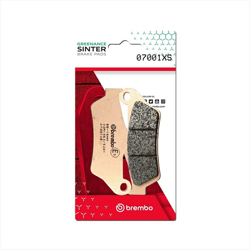 バイクパーツBREMBO SERIE ORO(ブレンボ セリエオロ) セリエオロ ブレーキパッド XS 07001XS4550646044198 ダブルディスク : Aprilia SRV 850 12-19