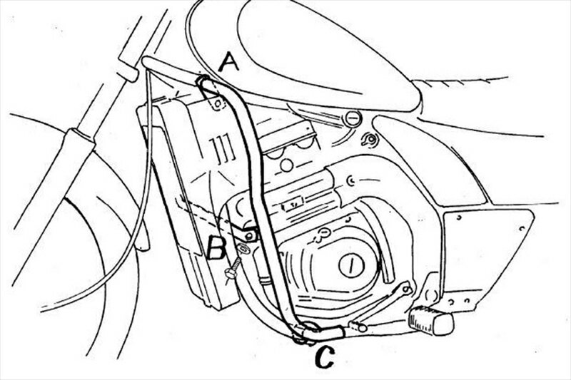 バイクパーツHEPCO&BECKER(ヘプコアンドベッカー) エンジンガード クローム501206 00 024548664524754