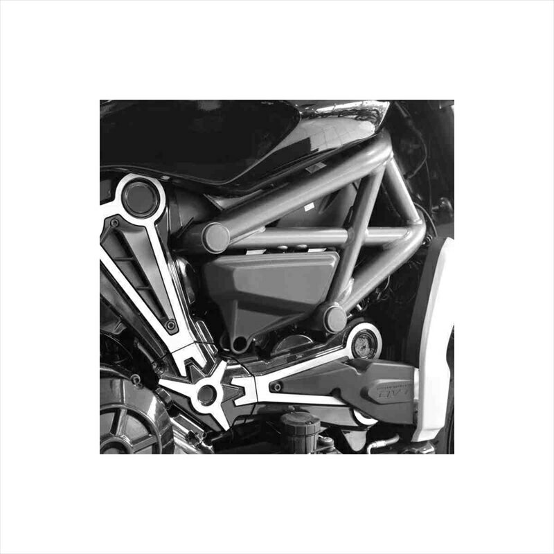 バイクパーツ 外装プーチ シャシーキャップ ブラック・樹脂 9705N 4550255223625X DIAVEL/S 16-19