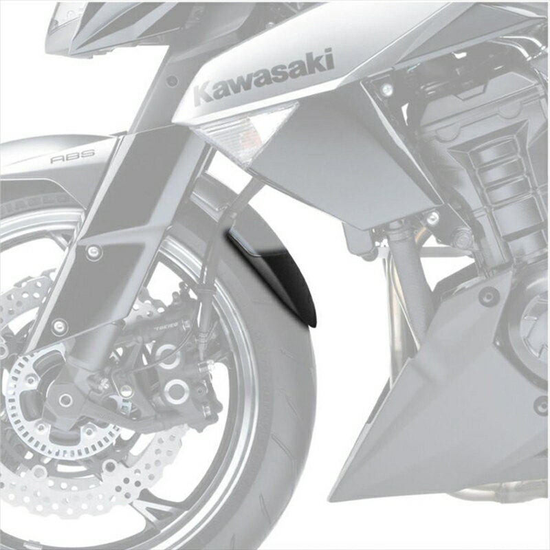 バイクパーツ 外装プーチ エクステンドフェンダー フロント ブラック5782N 4571415033540Z1000 10-14