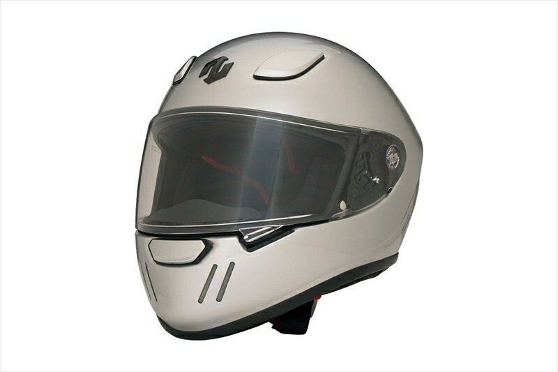 バイクパーツジーロット ZEALOT ブレードランナー フルフェイスヘルメット ソリッド シルバー XSサイズ 53-54cmBRJ0013/XS 4589757887639