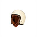 バイクパーツZEALOT(ジーロット) フライボーイジェット2 カーボンハイブリッド ジェットヘルメット FJ0025/XL4589757889800ホワイト/ブラウン XLサイズ 61-62cm