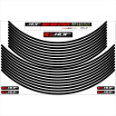 バイクパーツ アクセサリーエムディーエフ リムストライプ ブラック 文字なしRIM-6M-BK-17&19N 45803941289876ミリ幅 17/19インチ