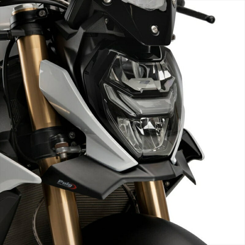 バイクパーツ 外装プーチ フロントダウンフォースネイキッドスポイラー ブラック M1000R 23-24 /S1000R 21-2421135J 4571414855372