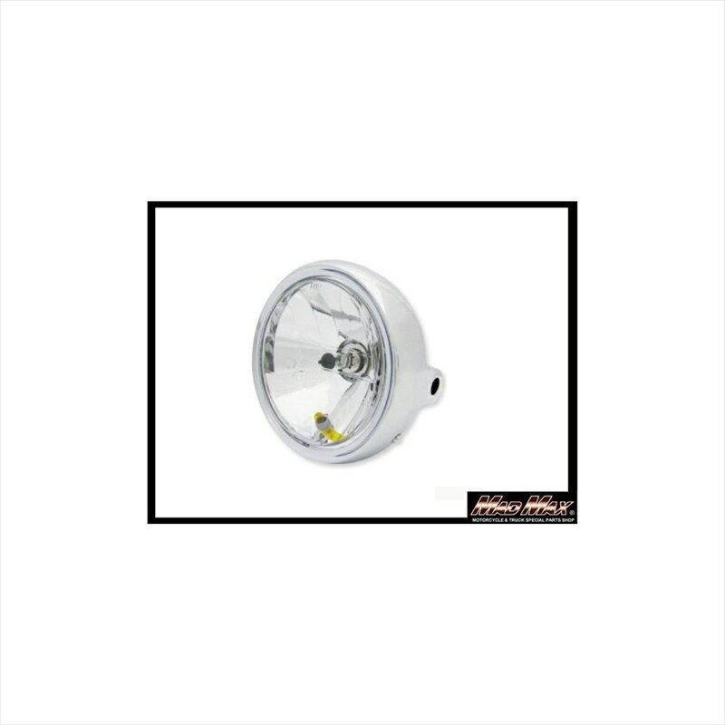バイクパーツ 電装系マッドマックス マルチリフレクターヘッドライト 20-1051CAD 4571353492966φ160 クリア/メッキ