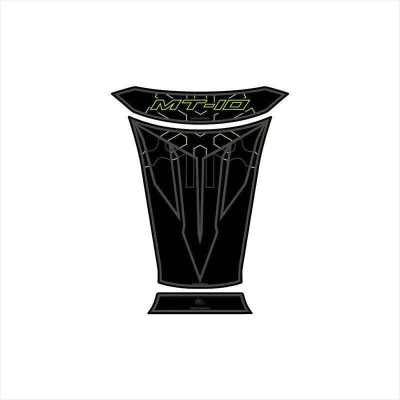 バイクパーツ 外装モトグラフィックス タンクパッド BLK/YEL MT-TY027F 4580041222020MT-10 16-