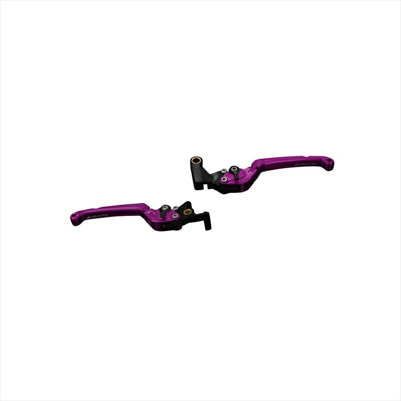 バイクパーツBIKERS(バイカーズ) レバーセット 可倒式 フラットタイプ パープル H0982-PUR4550255634766CBR250RR 17-24