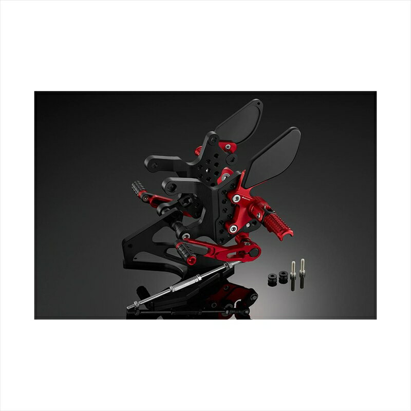 バイクパーツ ステップバイカーズ バックステップ レッドK0402-RED 4550255592653Z900 18-24