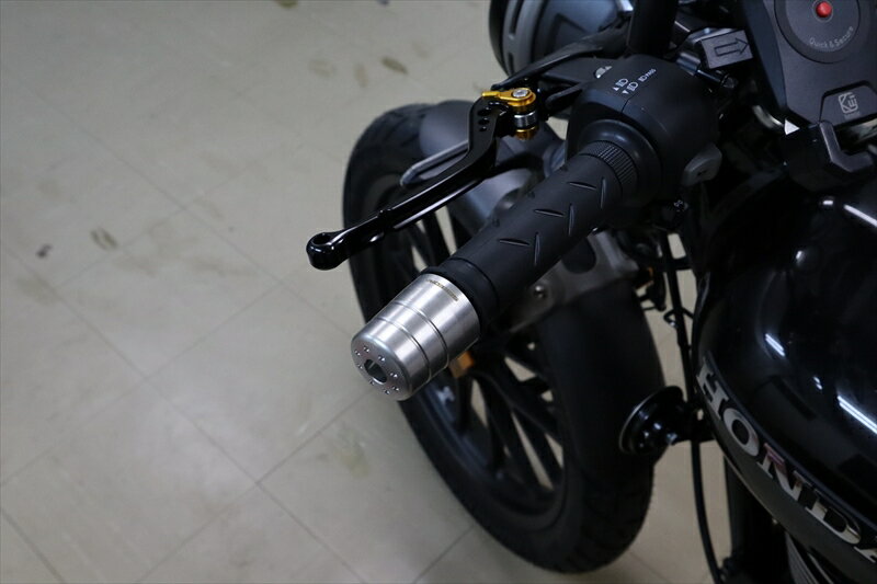 バイクパーツ スピードラ ステンレス削り出しハンドルバーエンド GB350 23-ABEHSUS05 4580556236345