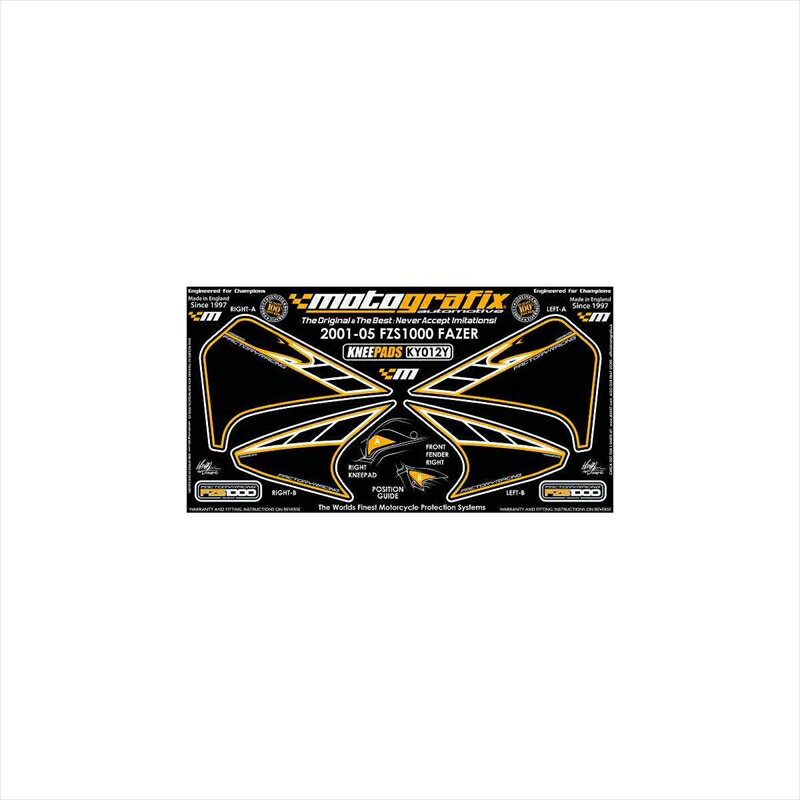 バイクパーツ アクセサリーモトグラフィックス ボディパッド KNEE MT-KY012Y 4580041203197FZS 1000 FAZER 01-05