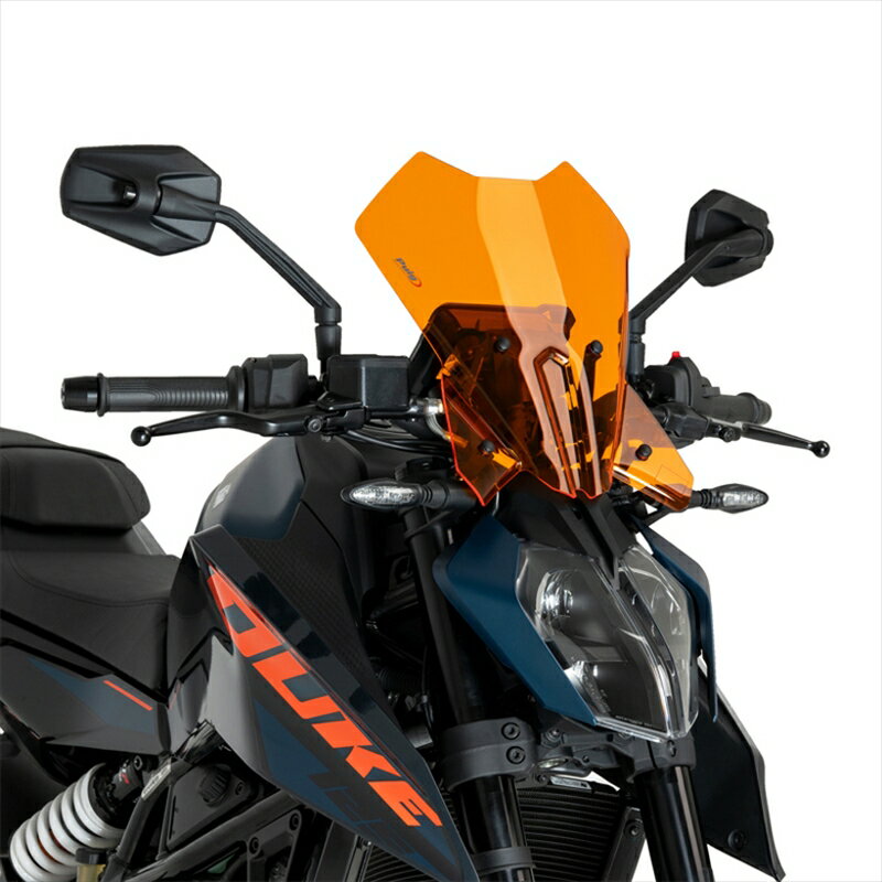 バイクパーツ 外装プーチ ニュージェネレーションNKスクリーンTOURING オレンジ 125 DUKE 24-/390DUKE 24-21998T 4571414859318