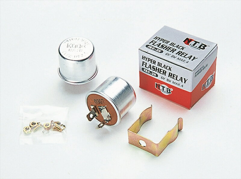 バイクパーツ 電装系エヌティービー NTB フラッシャーリレー 二輪車用6V(2端子)FR6-2H 4510422000954二輪車用6V（2端子）