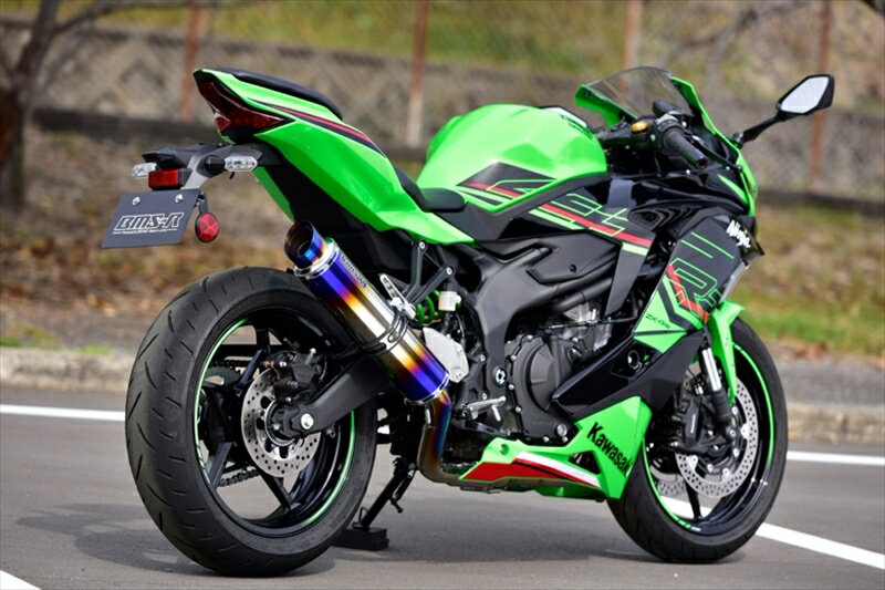 バイクパーツ マフラービームスモーターカンパニー チタンフルエキ R-EVO2 ヒートチタンサイレンサー 政府認証 ZX-4RR/ZX-4R SE 23- 8BL-ZX400PG435-54-TF1 4582285349600
