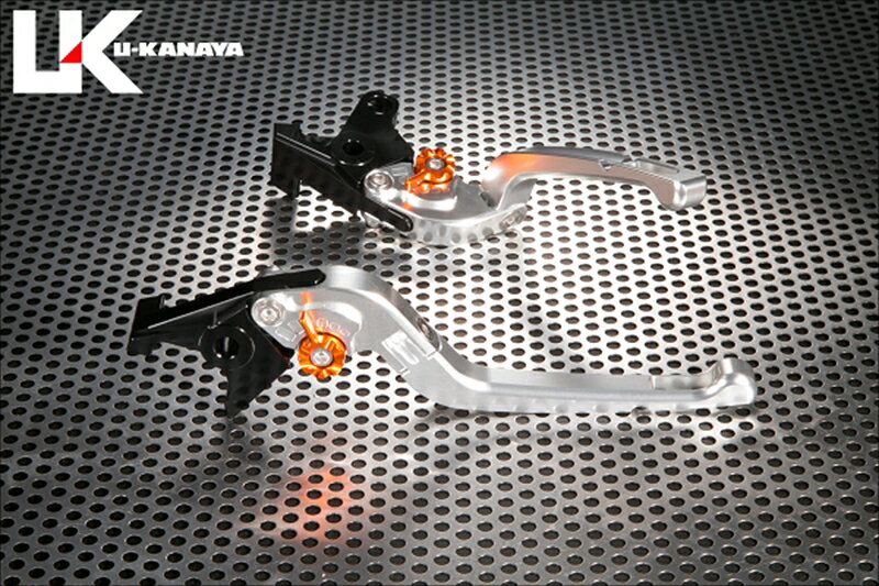 バイクパーツ ハンドルユーカナヤ レバーセット Rタイプ SV/BK SCRAMBLER 06-16TR008-007-0703 4550646258564
