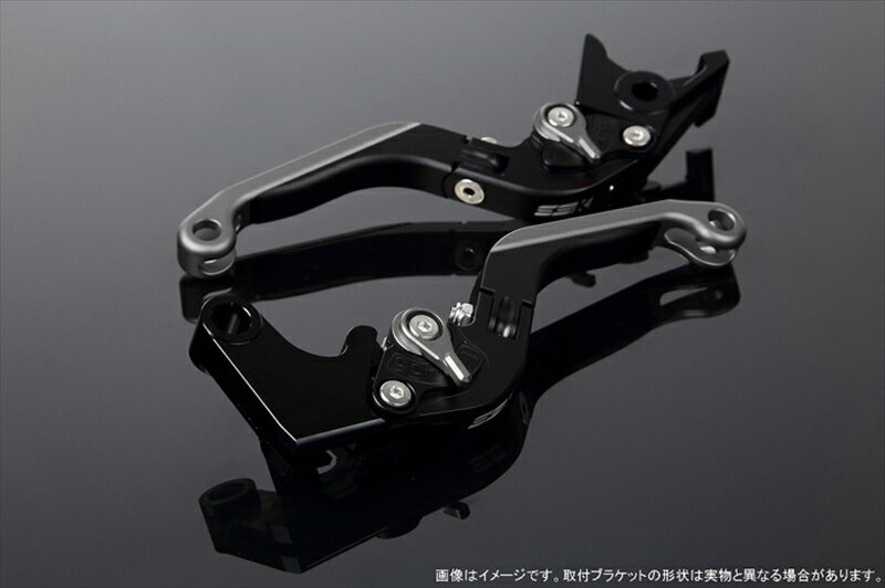 バイクパーツ ハンドルエスエスケイ スピードラ アジャストレバー 可倒延長式 Mブラック/Mチタン/MチタンGSX-R1000 07-08LVGM049BK-TMTM 4580540639190