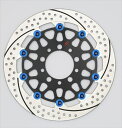 バイクパーツ サンスター ブレーキ プレミアムR 5.5mm/左 GPZ900R φ300 ピン ブルーEM321FL-BL 4589719024539