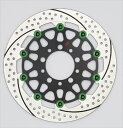 バイクパーツ サンスター ブレーキ プレミアムR 5.5mm/右 GPZ900R φ300 ピン グリーンEM321WR-GR 4589719035528