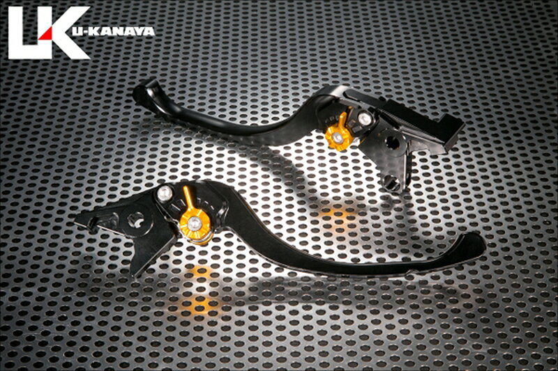 バイクパーツ ハンドルU-KANAYA(ユーカナヤ) レバーセット ツーリング BK/GDHO098-042-08014550646273901