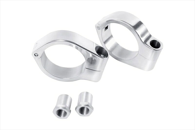 バイクパーツMOTONE CUSTOMS(モートーン) フロントウインカーステー 35mmフォーククランプ ポリッシュ M10PXN035W4550646275912