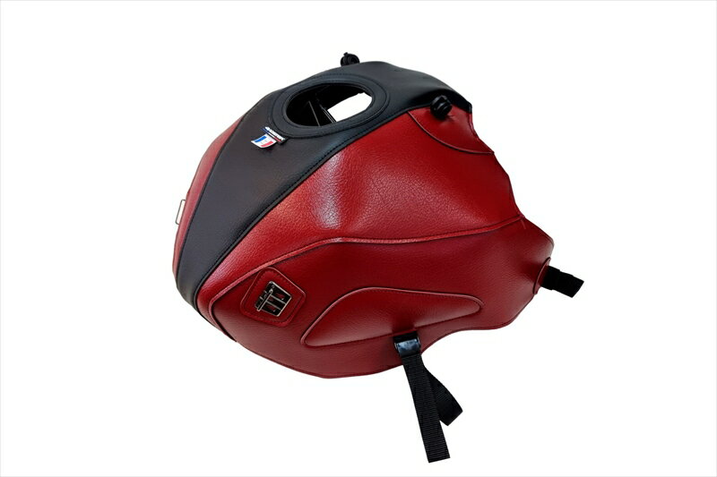 バイクパーツBAGSTER(バグスター) タンクカバー マットブラック/ダークレッド1816B4550646279071