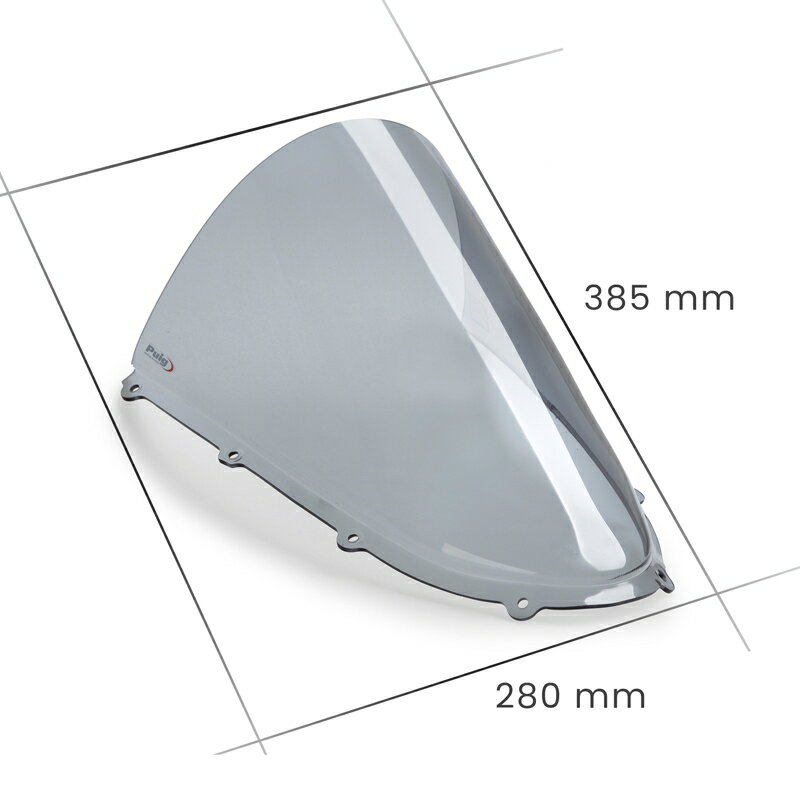 バイクパーツ 外装PUIG(プーチ) レーシングスクリーンR-RACER レッド22333R4571414862387