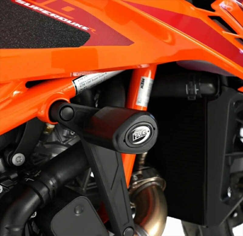 バイクパーツ 外装R&G(アールアンドジー) No-cut Aero Frame Sliders:BLACKRG-CP0569BL4580779594666